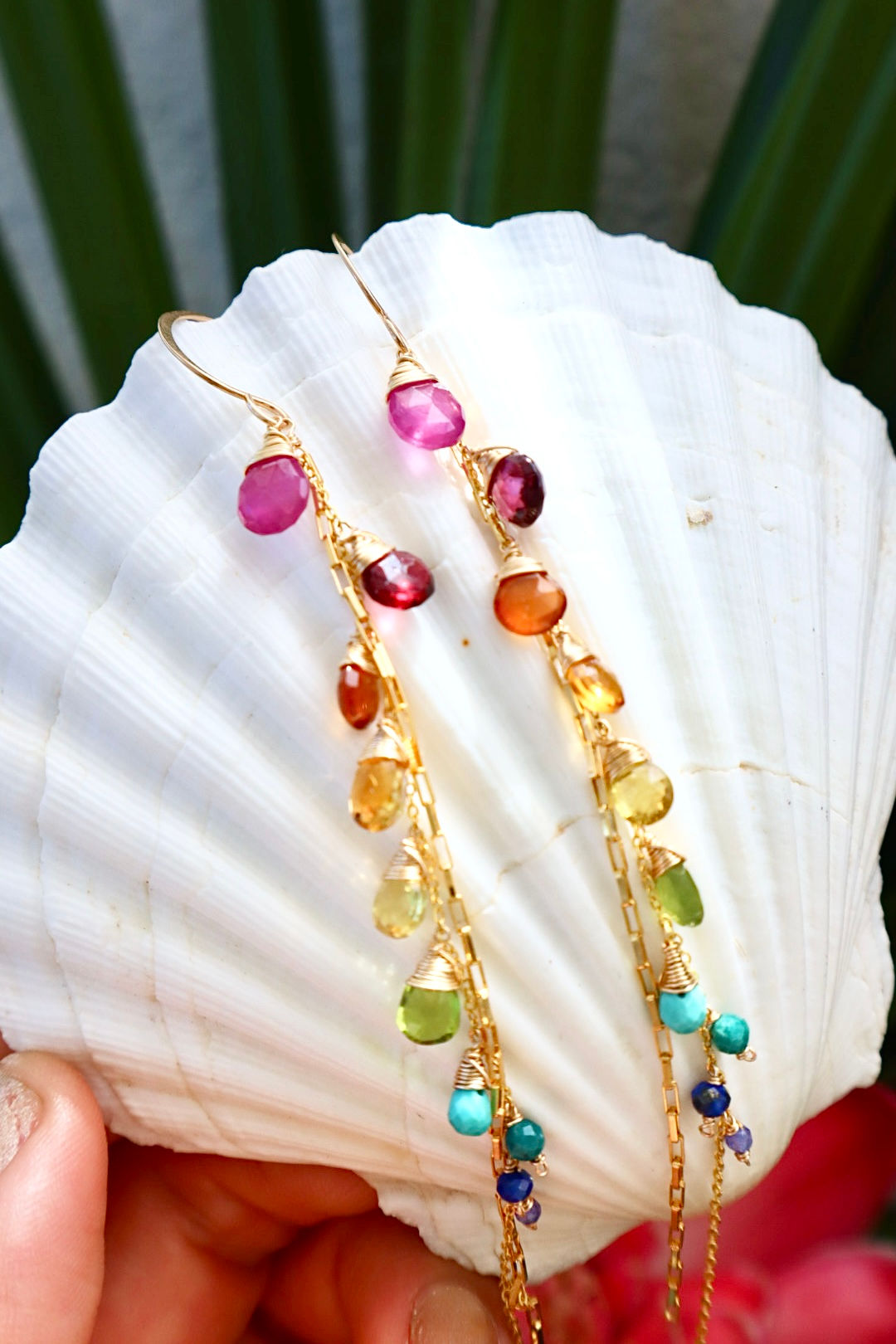 Taste the Rainbow Gemstone Drop Earrings