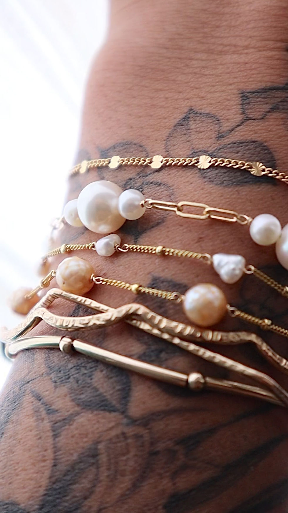 Thumbnail: Pearl Bracelet 14K GF