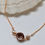 Thumbnail: Brown Puka Shell Pearl Necklace