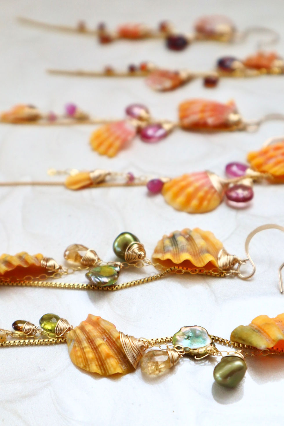 Thumbnail: Sunrise Shell Chip Dangles