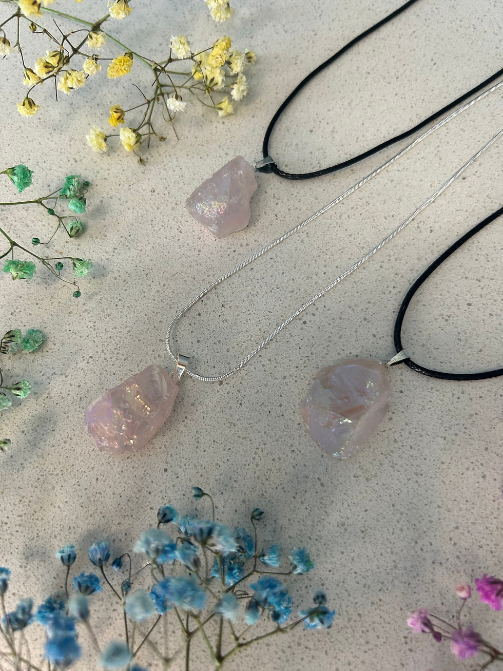 Thumbnail: Rose quartz necklace
