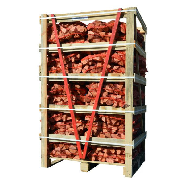 Ensemble de 84 sacs (Une palette) de bois de chauffage ultra sec en chêne