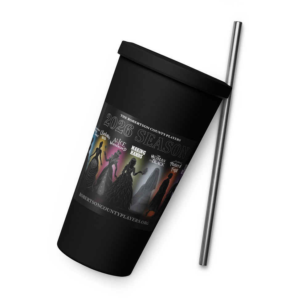 Thumbnail: 2026 Season - Robertson County Players Insulated tumbler with a straw