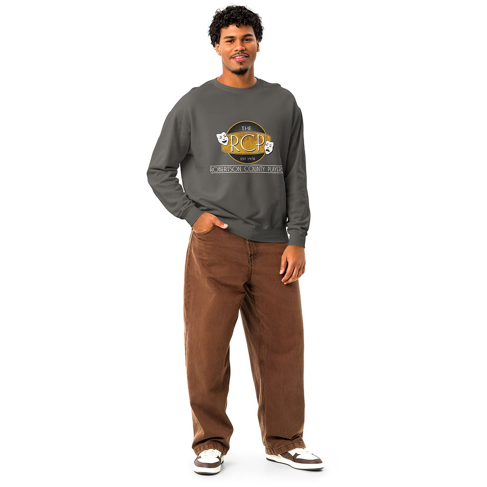 Thumbnail: RCP Unisex garment-dyed fleece crewneck sweatshirt