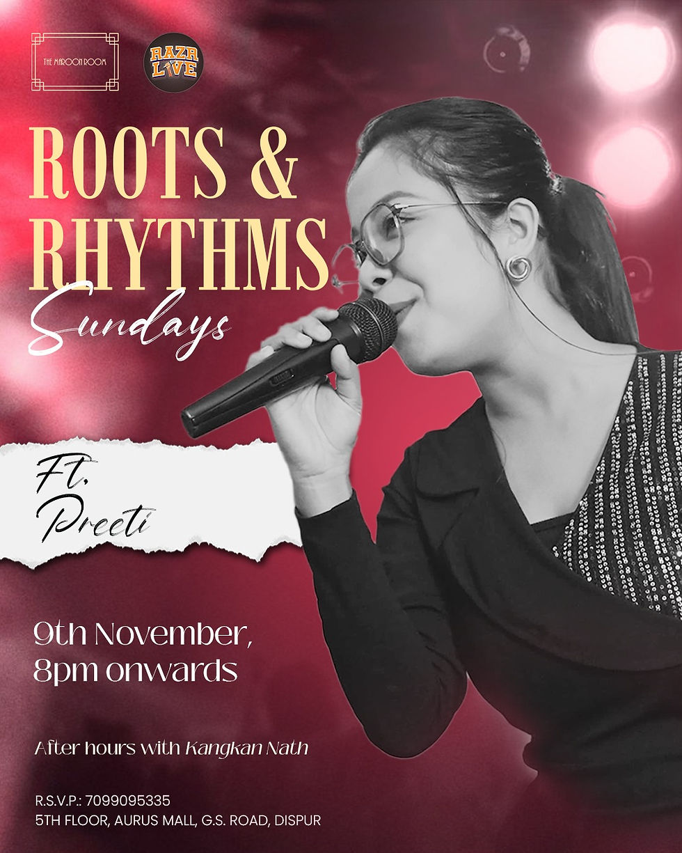 Roots & Rhythms Sundays at The Maroon Room presents the mesmerizing Preeti.