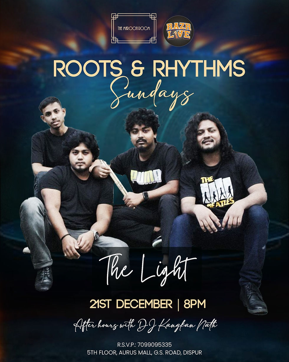 This Sunday, it’s all about good vibes at The Maroon Room with The Light!