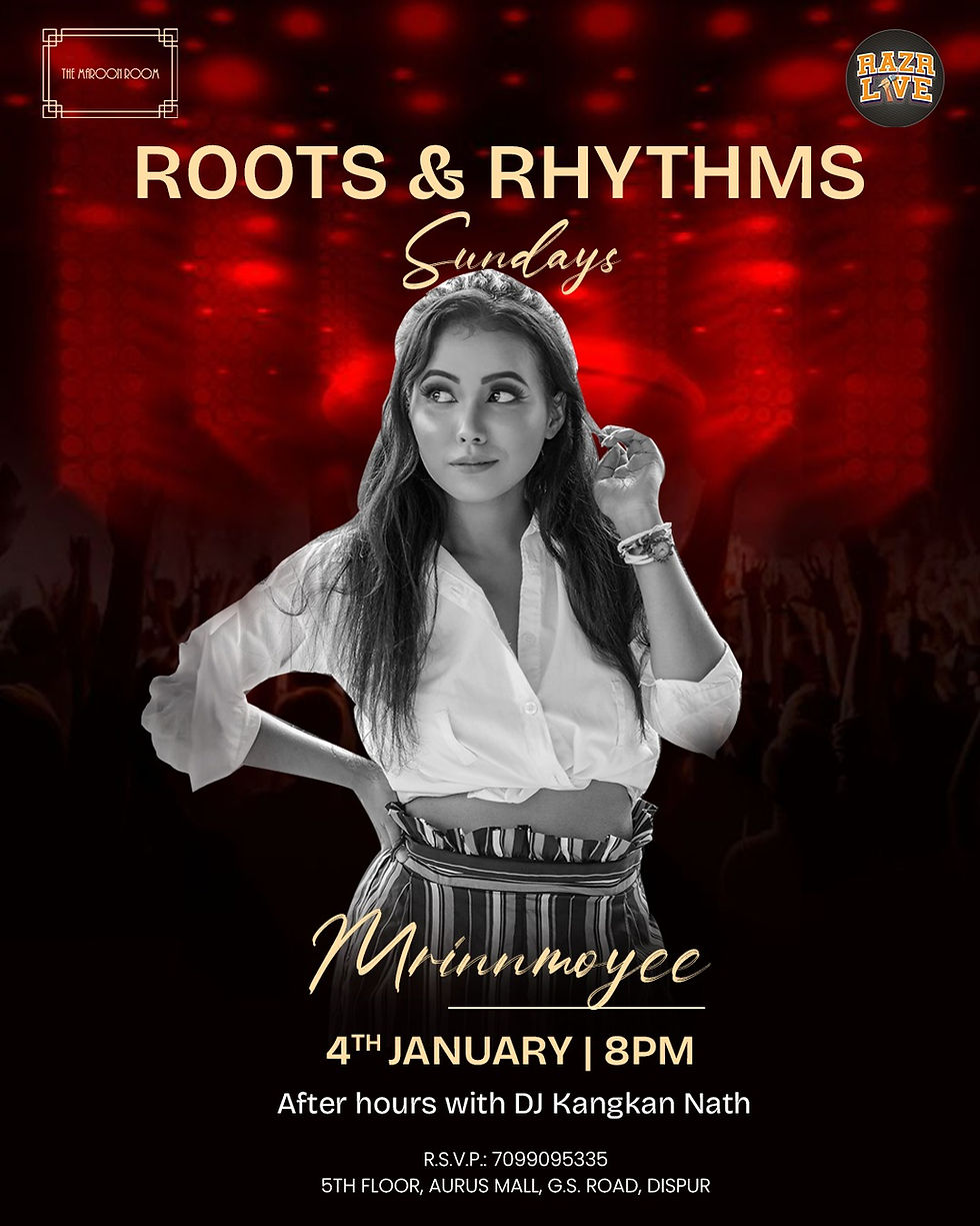 Roots & Rhythms Sundays at The Maroon Room presents Mrinmoyee.