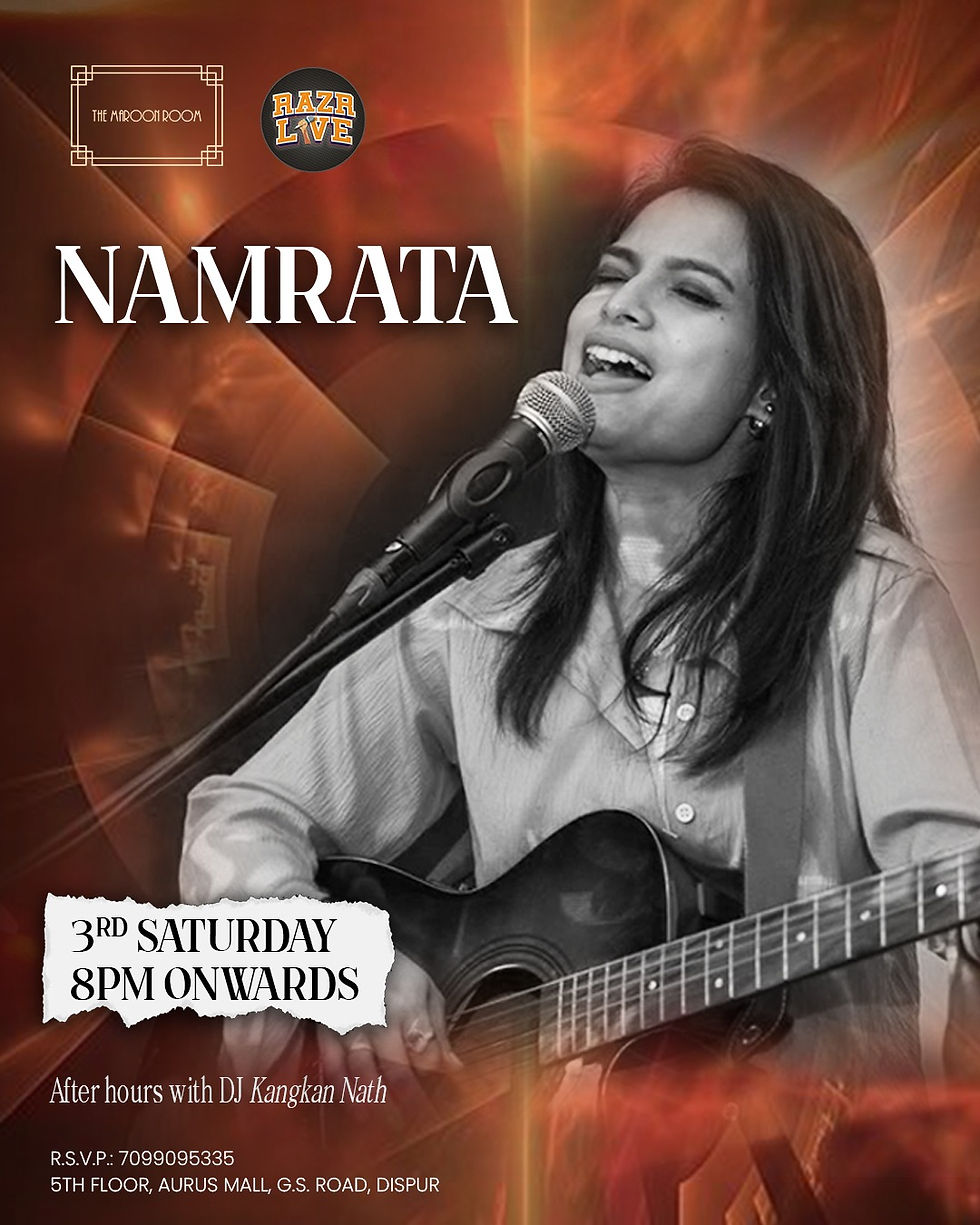 The Maroon Room is excited to welcome back Namrata,