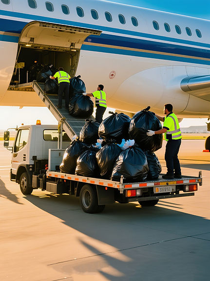 international waste in airports and ports