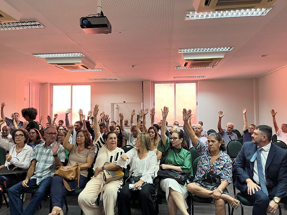 Registro da Assembleia Geral Extraordinária do SINDIMED, realizada em 12 de março.
