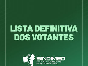 LISTA DEFINITIVA DOS VOTANTES