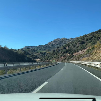 Een prachtige route richting Granada.