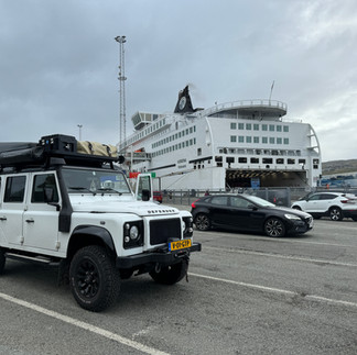 Laatste momenten in Tórshavn voordat we de Smyril Line op mogen richting IJsland