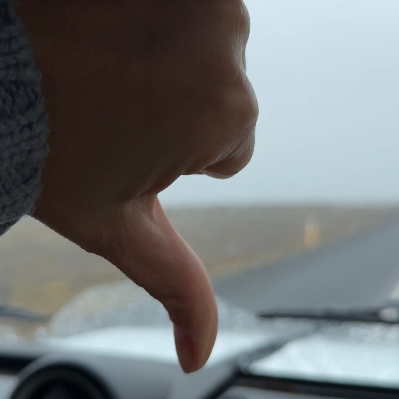 Helaas alleen maar regen en grauwe lucht tijdens de Golden Circle
