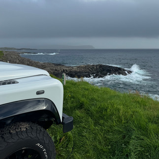 Uitzicht vanaf onze kampeerplek in Tórshavn op de Faeröer eilanden