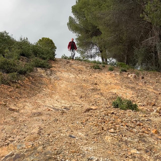 Een glibberige hike in het gebied: Fuente Agria