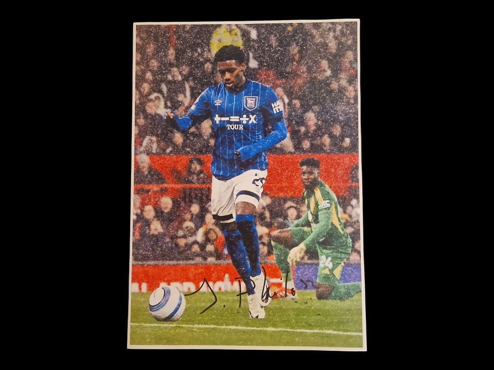 Jaden Philogene Ipswich Signed 12 x 8 Picture COA