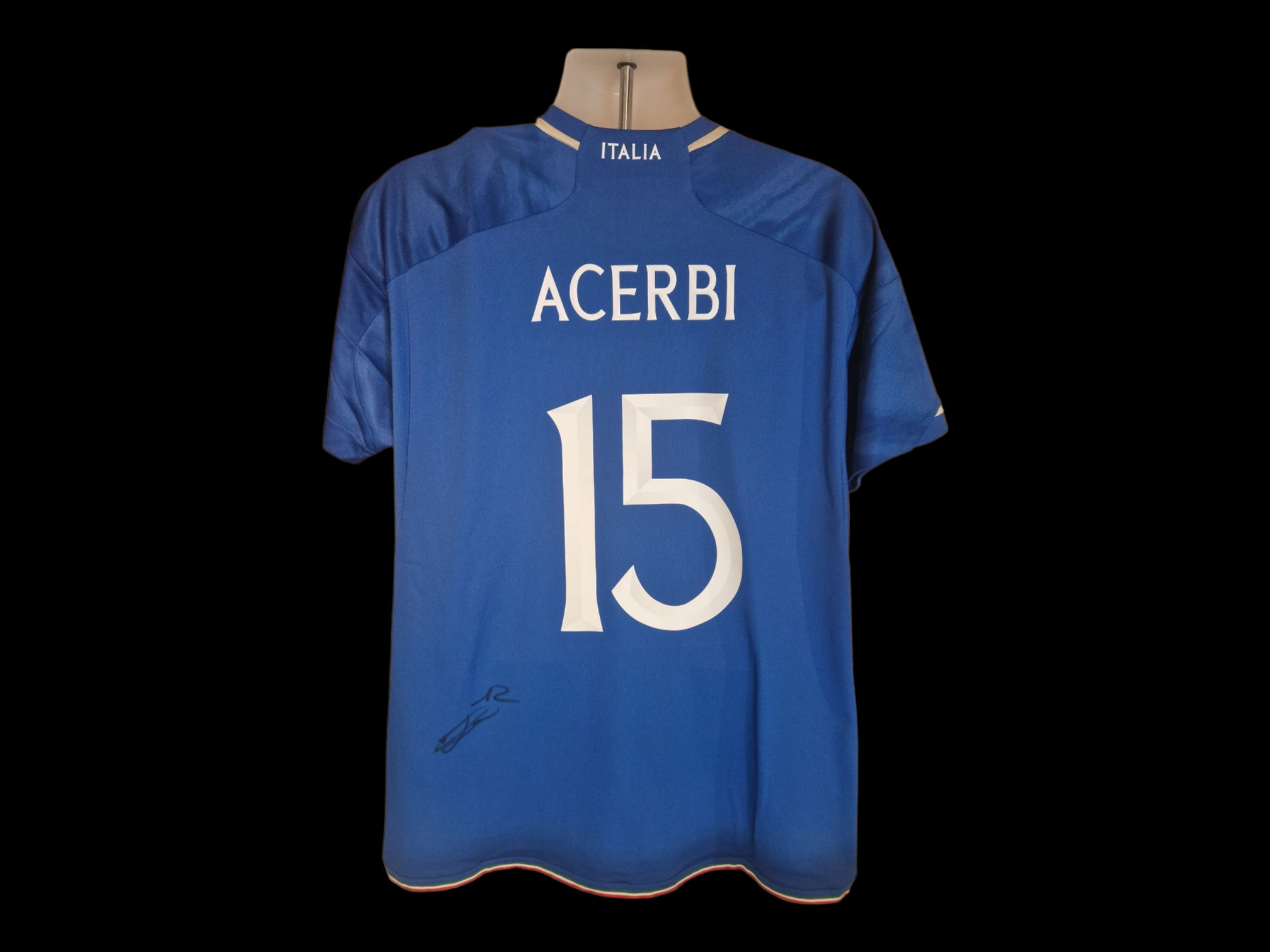 Francesco Acerbi Official Italy Signed 23/24 Football Shirt COA