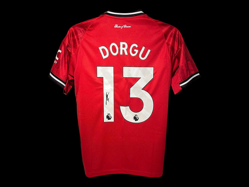 Patrick Dorgu Signed Manchester United 25/26 Football Shirt COA