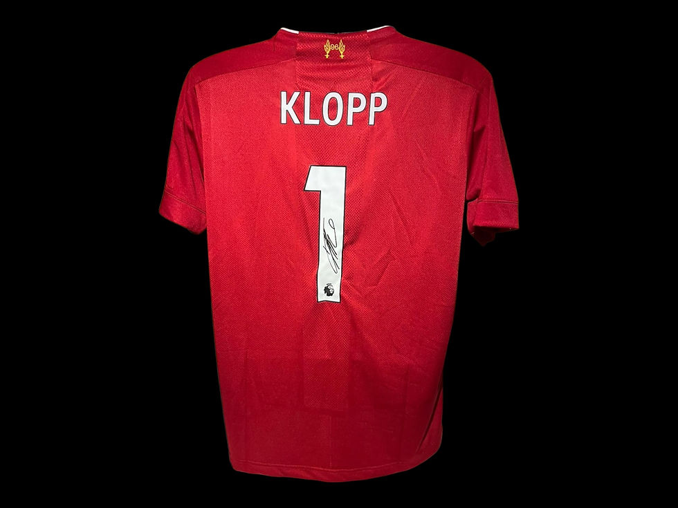 Jurgen Klopp Liverpool 19/20 Signed Football Shirt COA