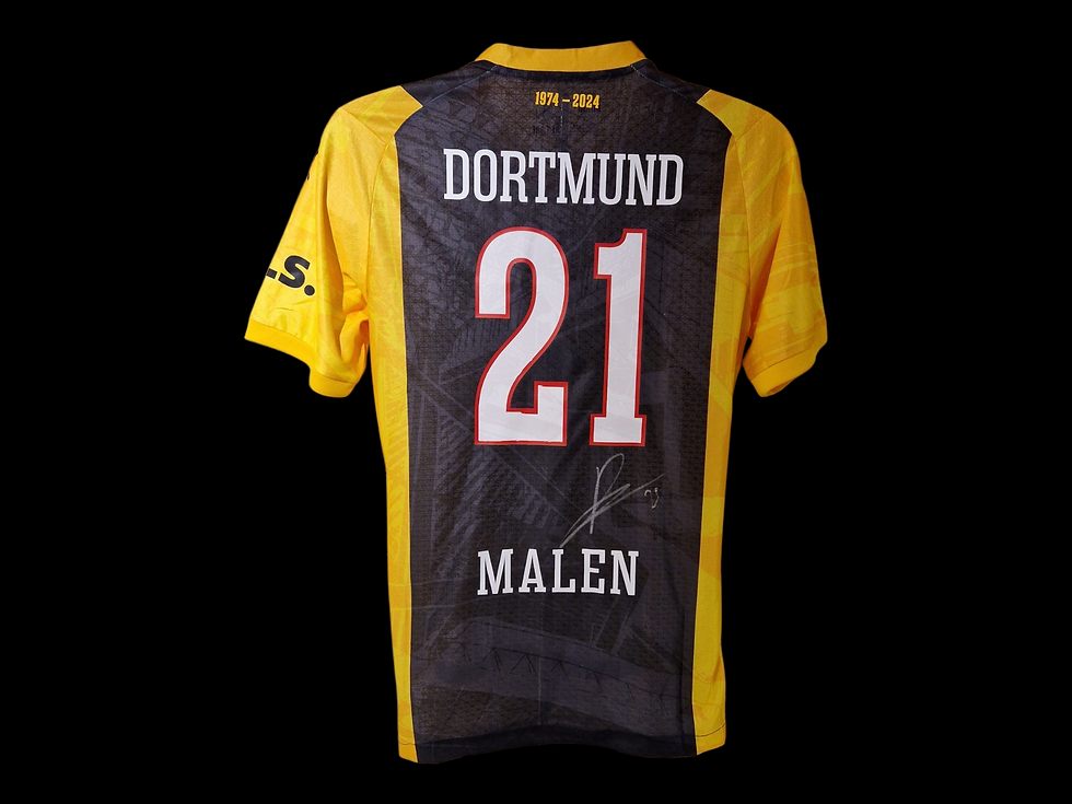 Donyell Malen Signed Borussia Dortmund 24/25 Football Shirt COA