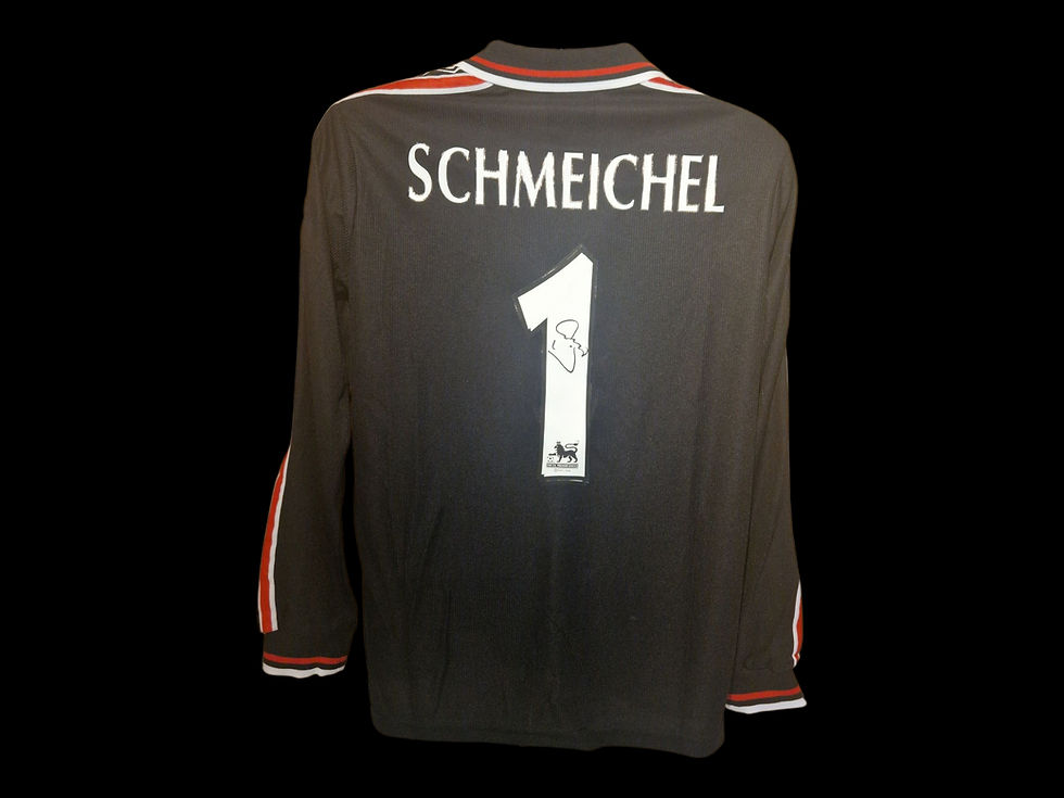 Peter Schmeichel Manchester United Signed 1999 Football Shirt COA