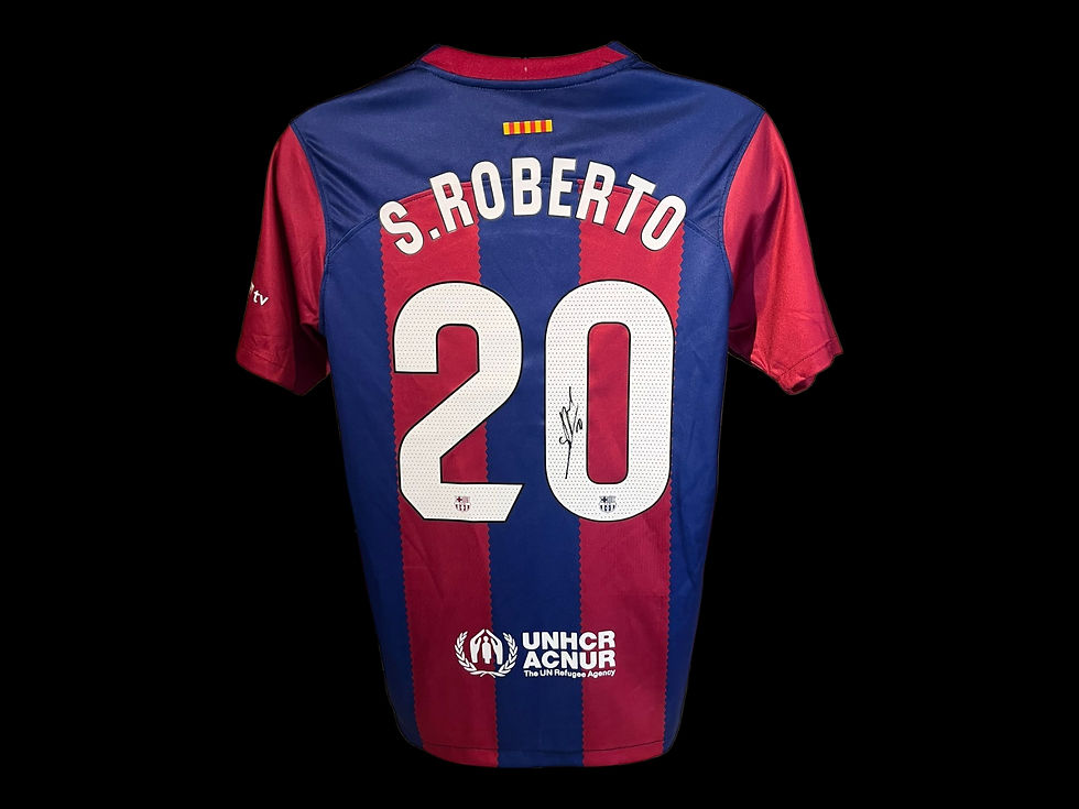 Sergi Roberto Signed Barcelona 23/24 Football Shirt COA*
