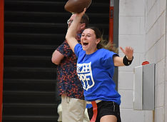 CAHS Powderpuff, students competing.