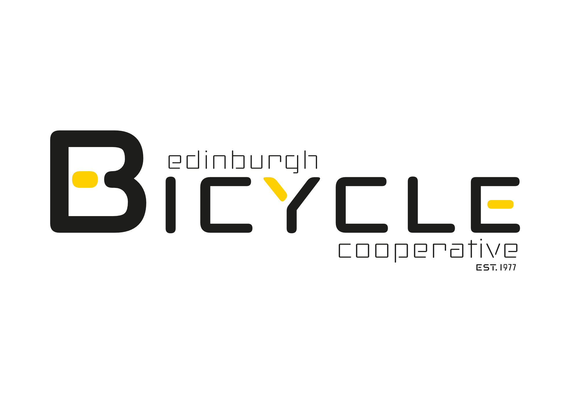 Modern edinburgh bicycle cooperative custom logo 