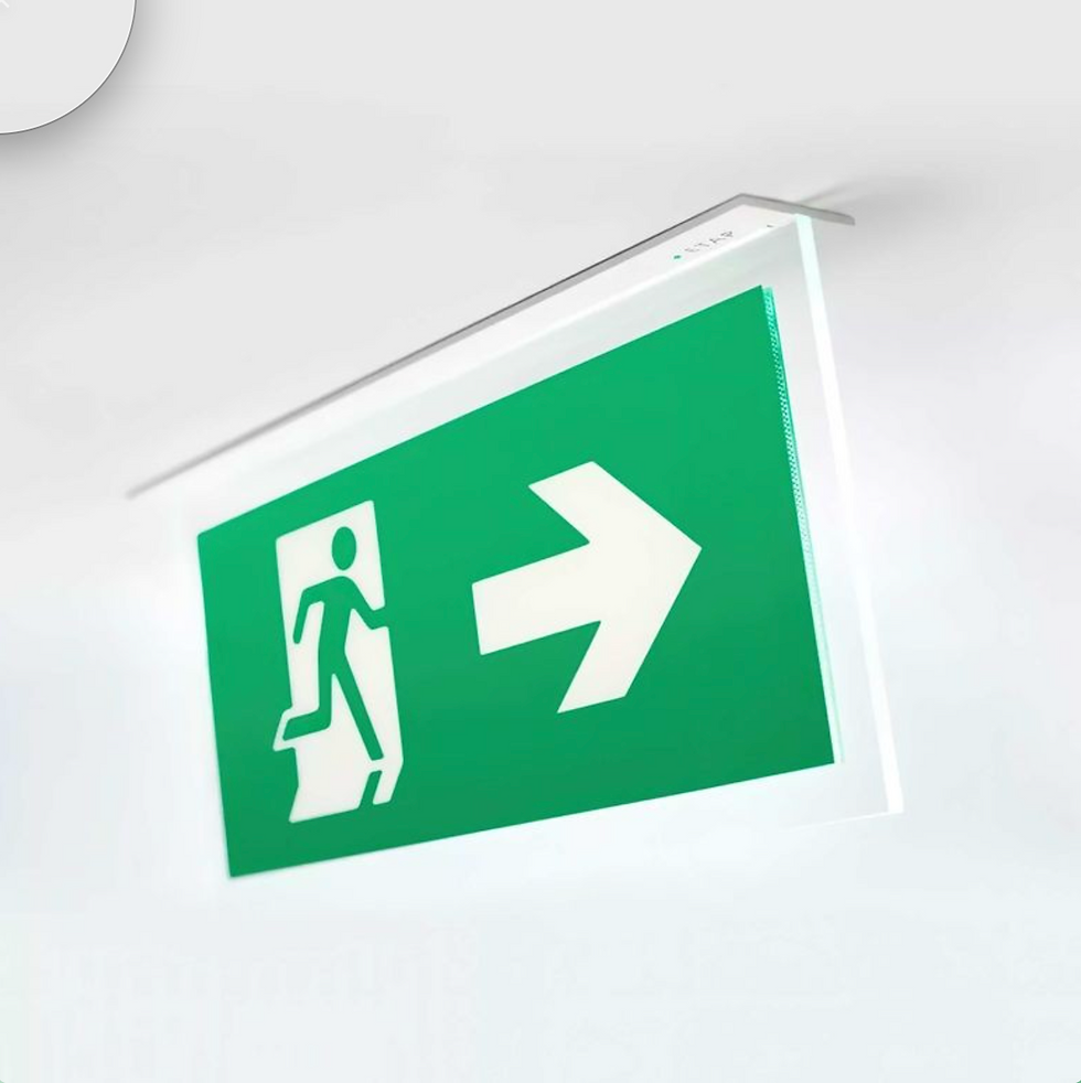 K9 Recessed Exit with European pictograms - ASNZ2293 pictograms sold in Australia