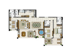 Apto Tipo Cobertura Ampliada- 156 m²