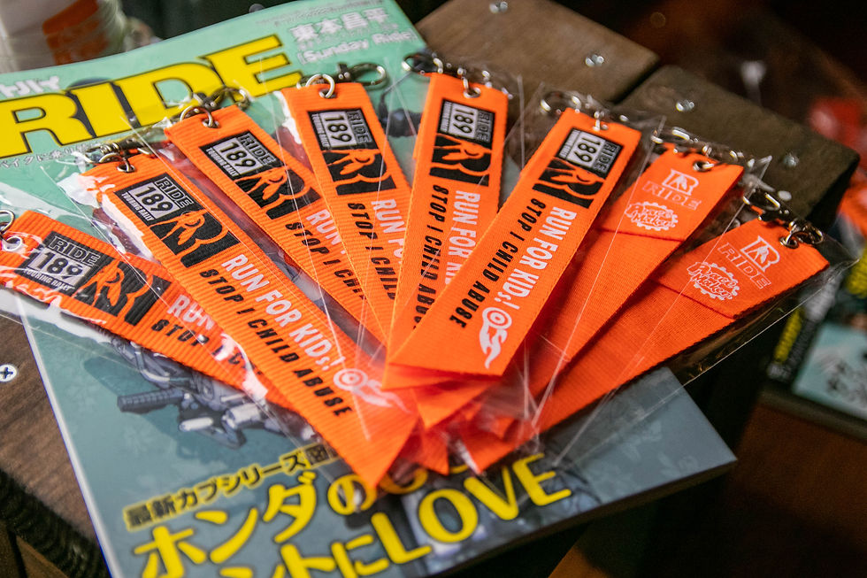 サムネイル： RIDE189 Orange Ribbon Tag key holder