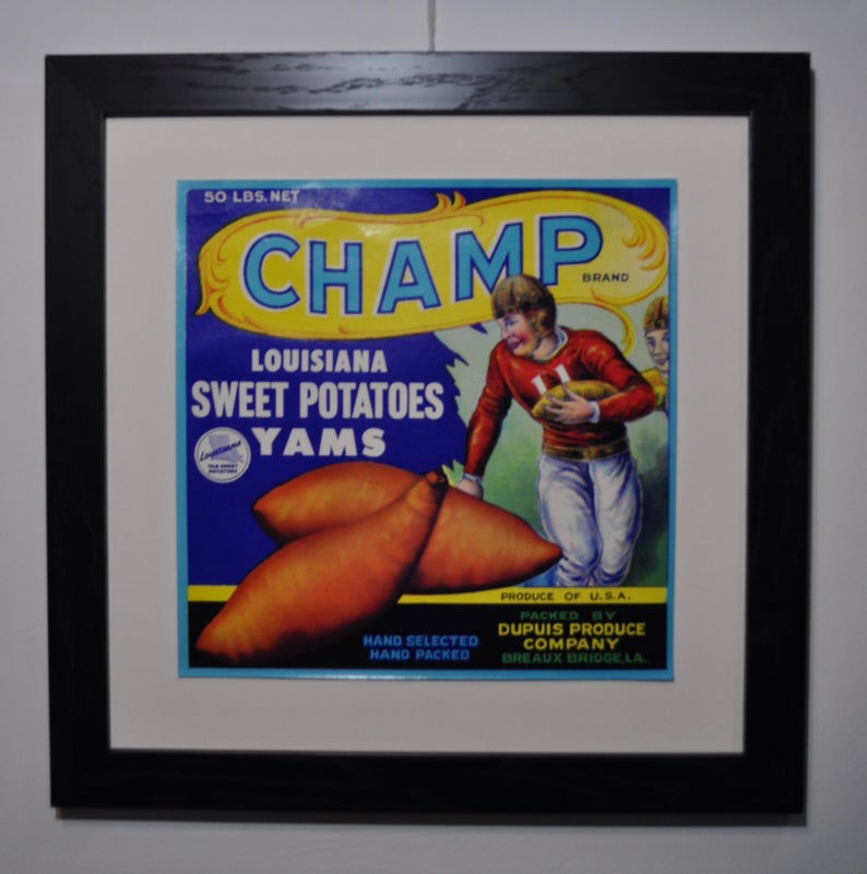 ORIGINAL 1950s VEGETABLE CRATE LABEL