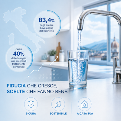Acqua di rubinetto e sistemi di trattamento domestico in Italia