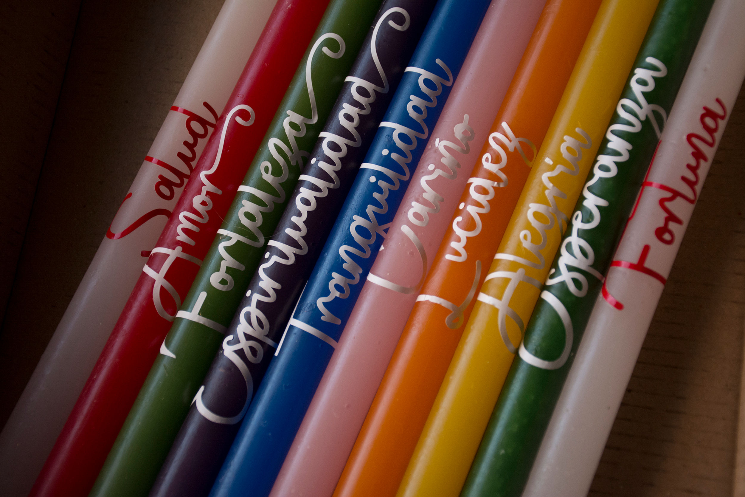 Velas intencionadas Colores - Paquete 10 unidades 2025