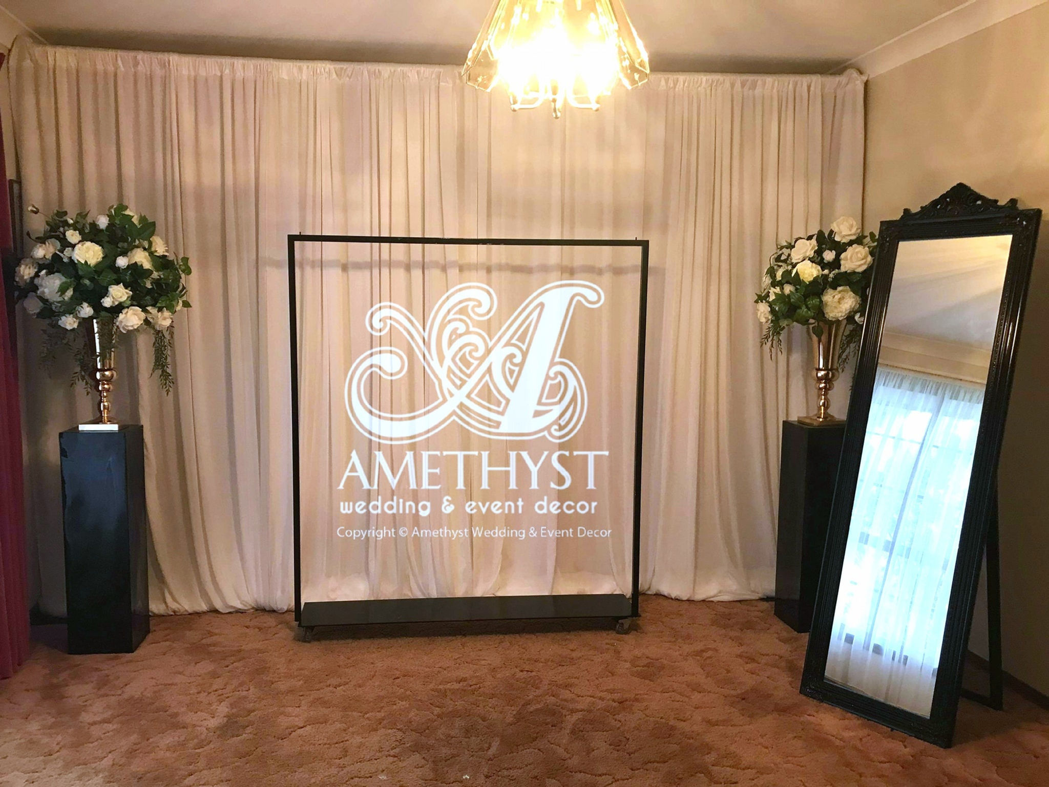 Grooms Room Props Package - Melbourne Bridal Room Props Decor Hire