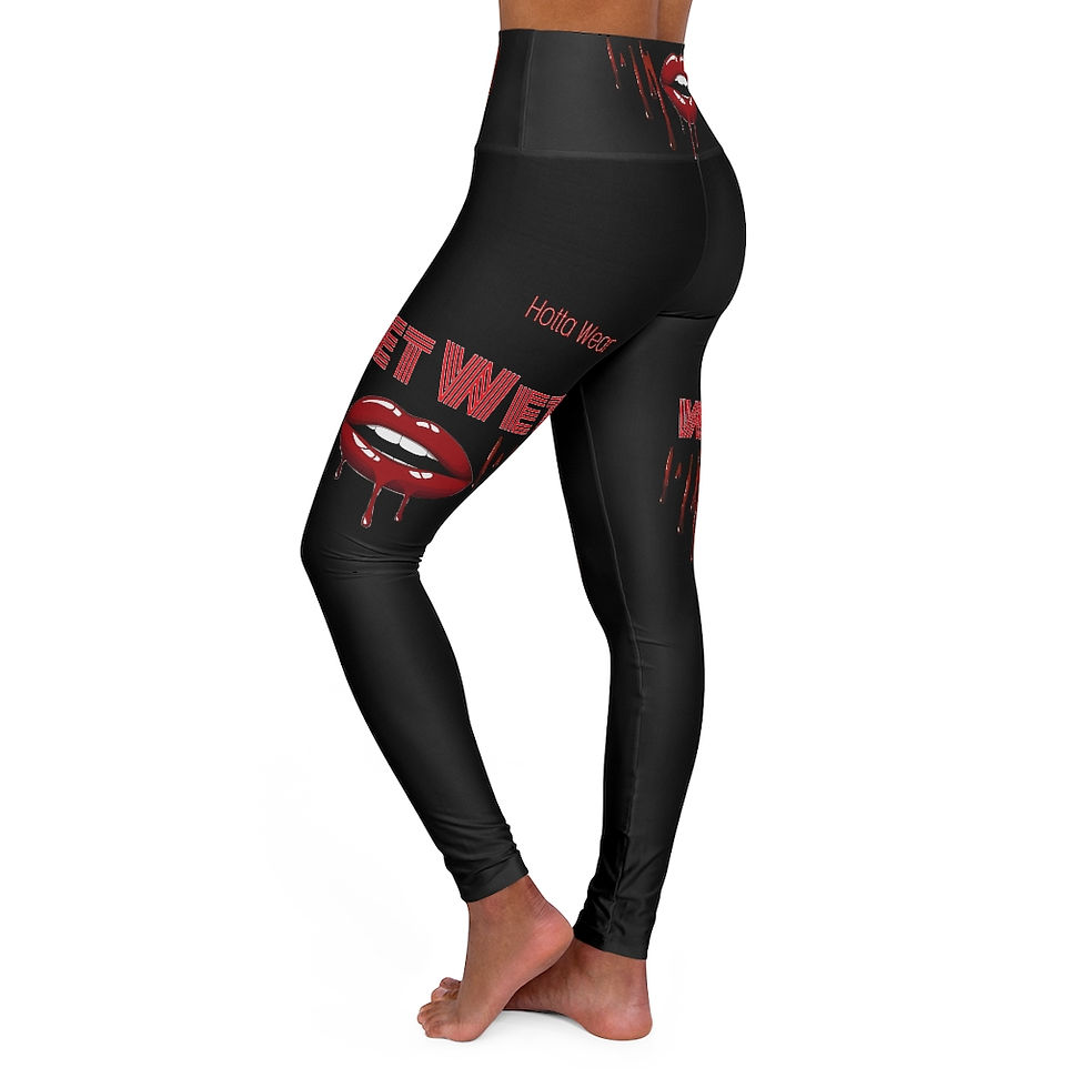 Thumbnail: Wet Wet Black Leggings