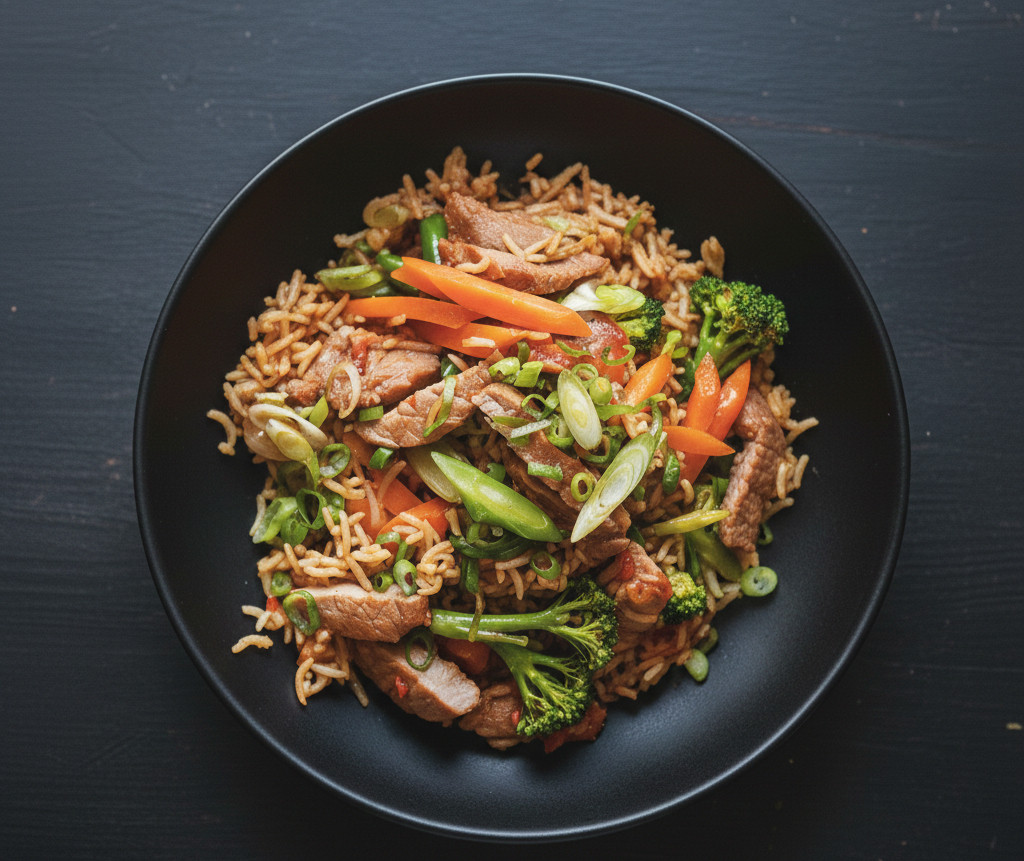 Korean Pork Fried Rice