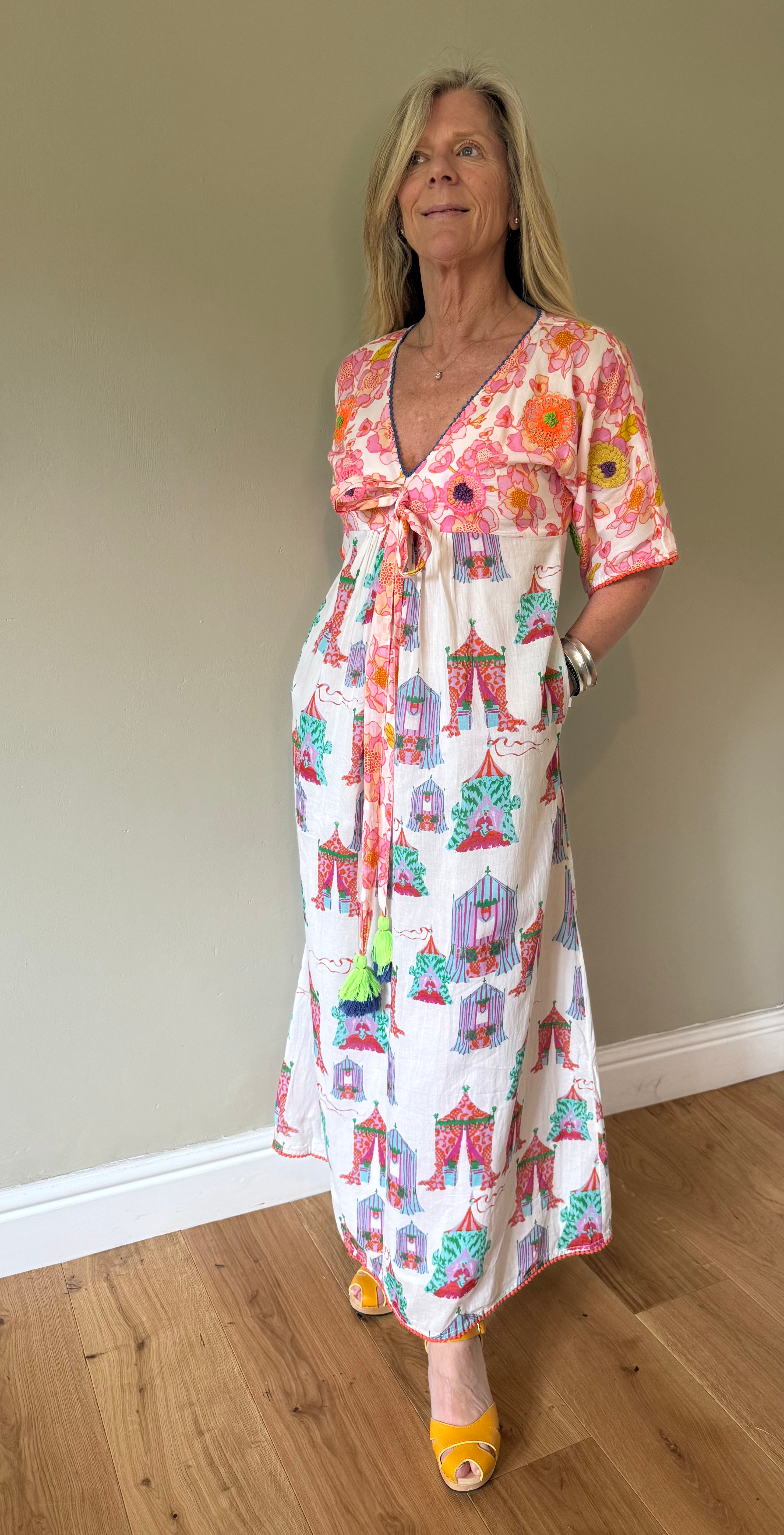 Porsche, Max Tea Tent Print Dress