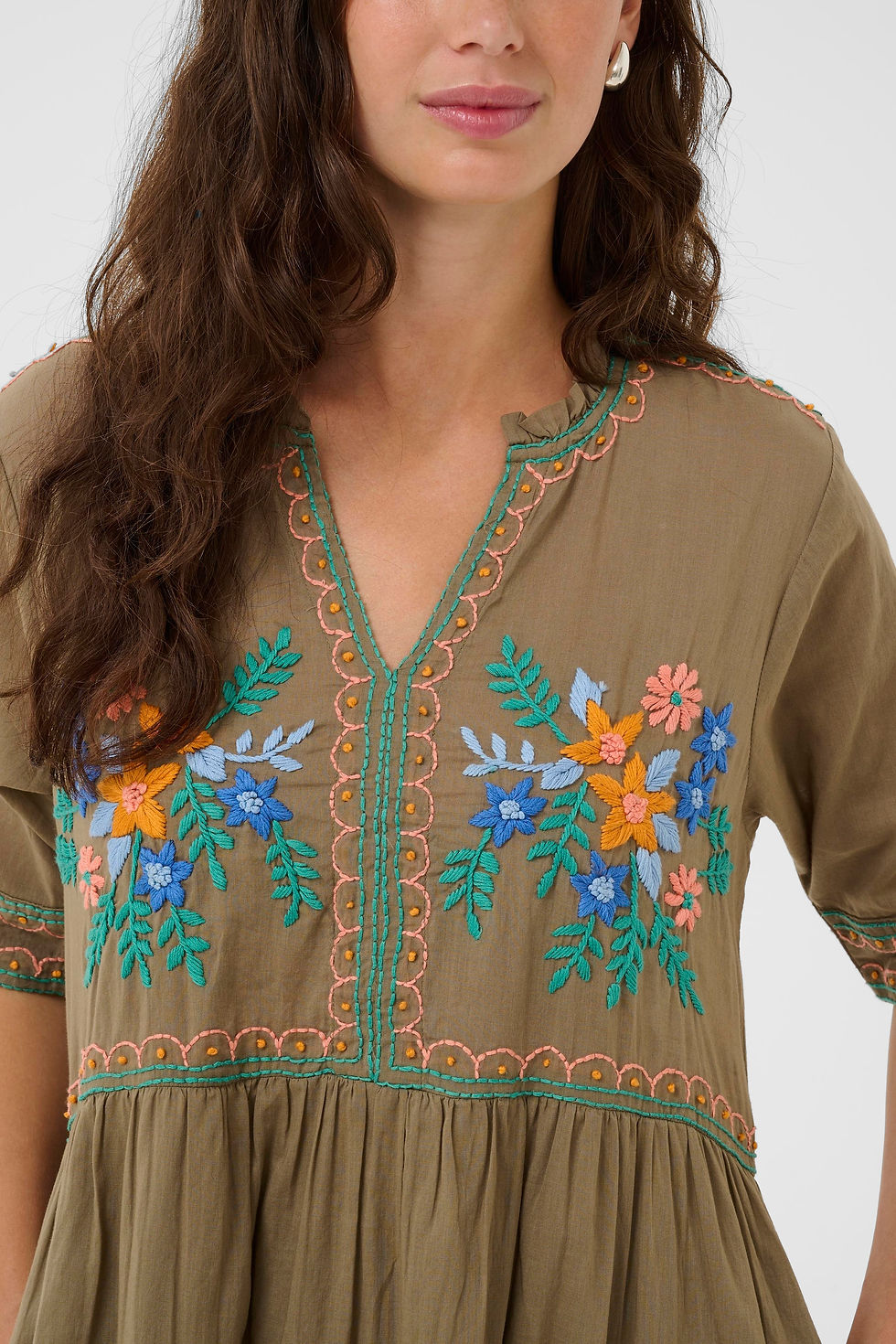 Thumbnail: Lucinda Embroidered Maxi Dress