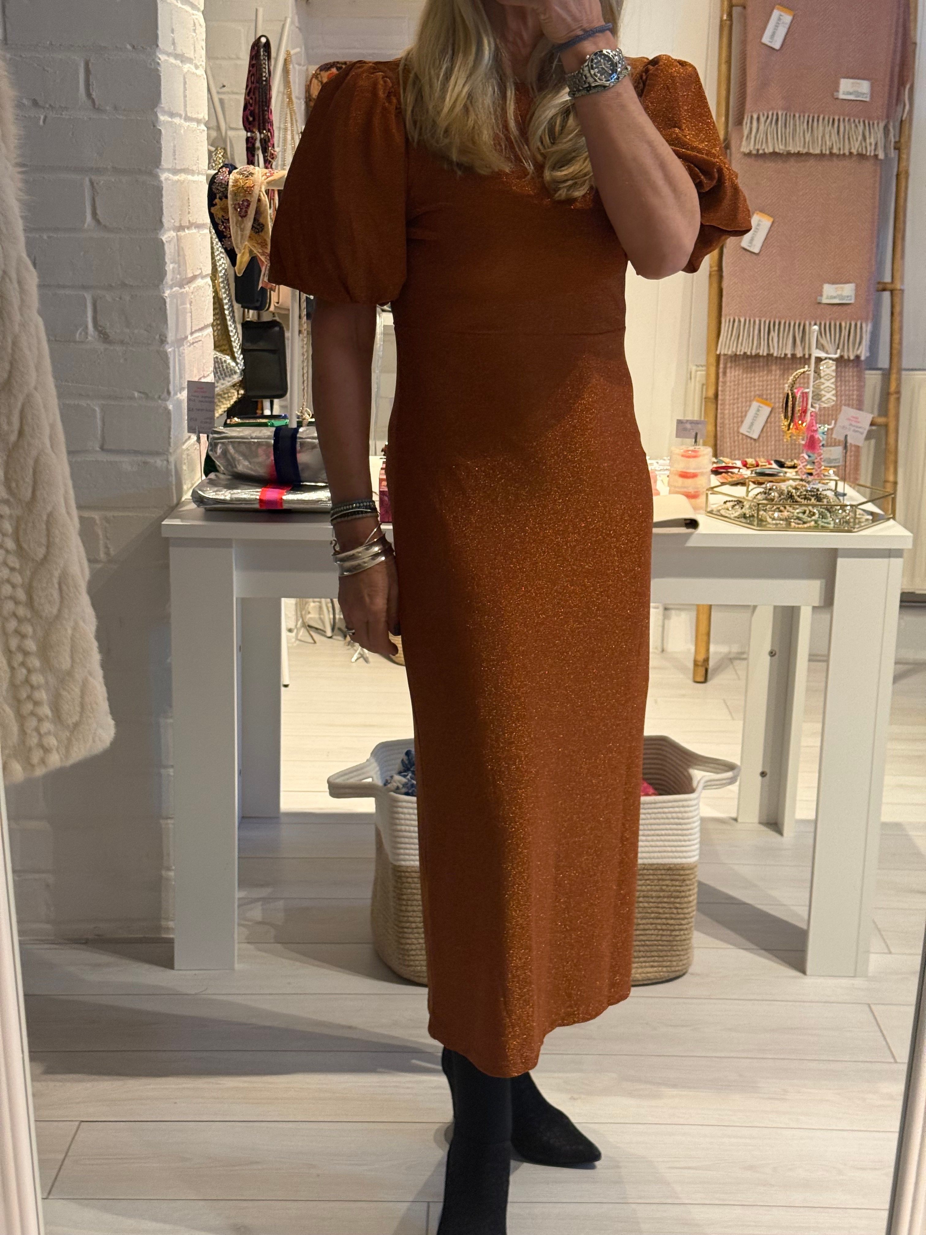 Colette Dress in Orange Brûlée