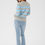Thumbnail: Lania Soft Pullover in Powder Blue Stripe