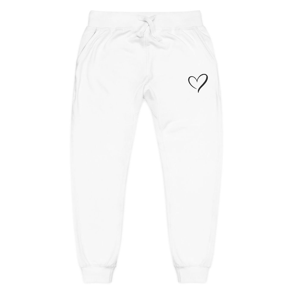 Miniatura: Embroidered Fleece Sweatpants Cozy Everyday Lounge Pants
