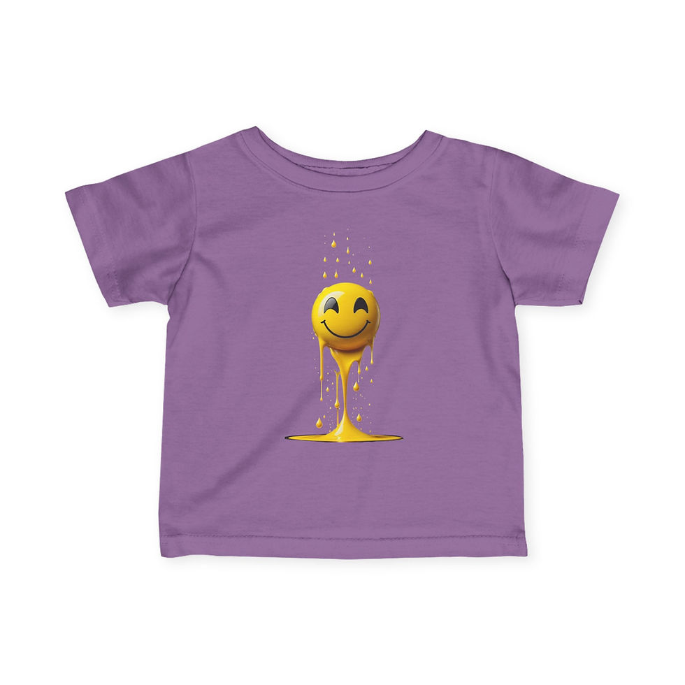Miniatura: Infant Tee Melting Smiley Emoji Baby Shirt