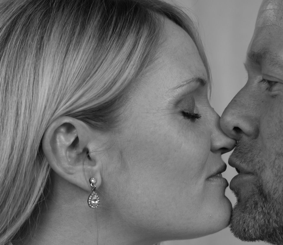 Black and white portrait headshot