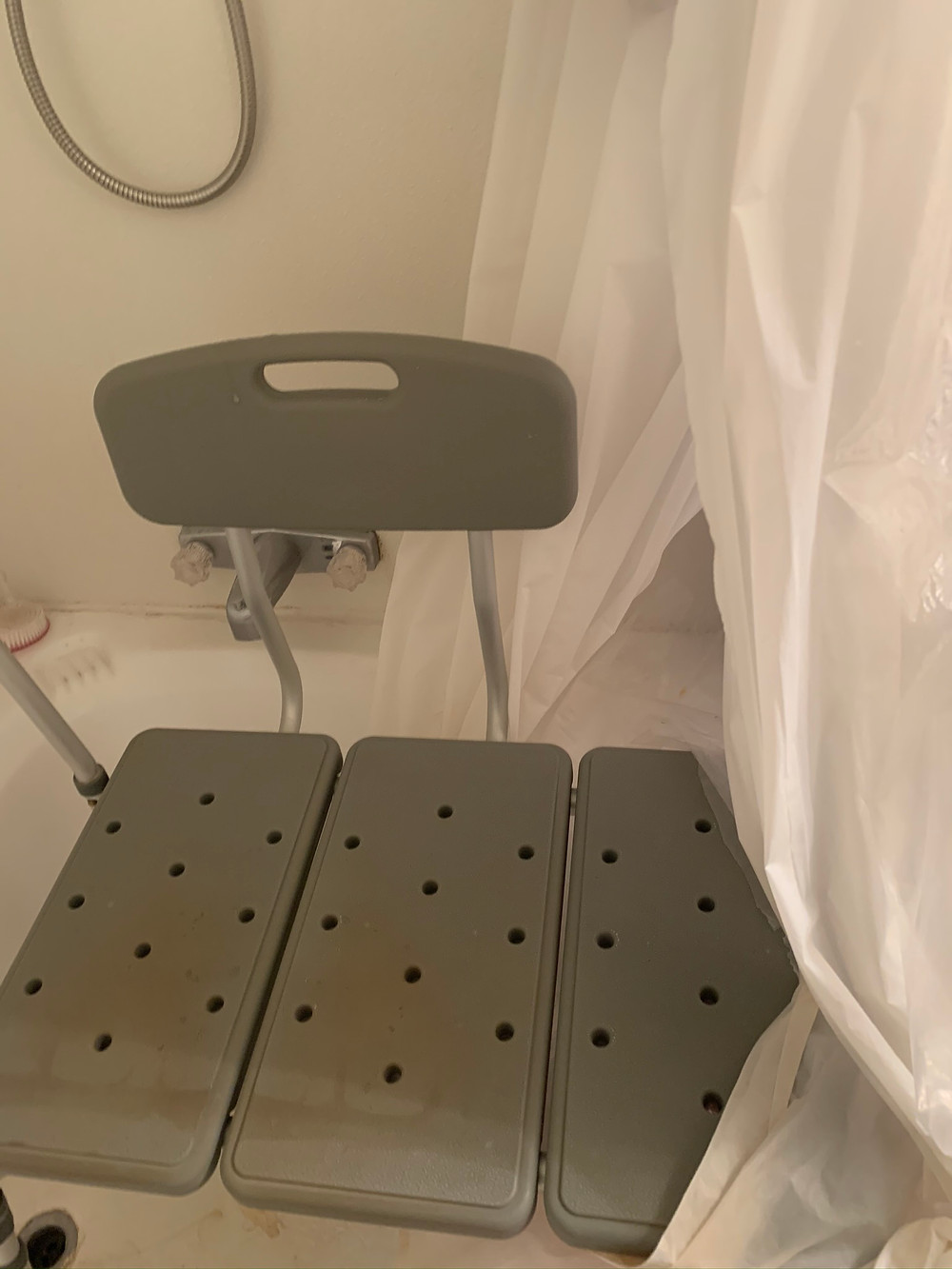 a transfer shower bench