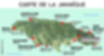 Carte de la Jamaïque