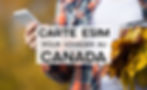 Carte eSIM pour un voyage au Canada