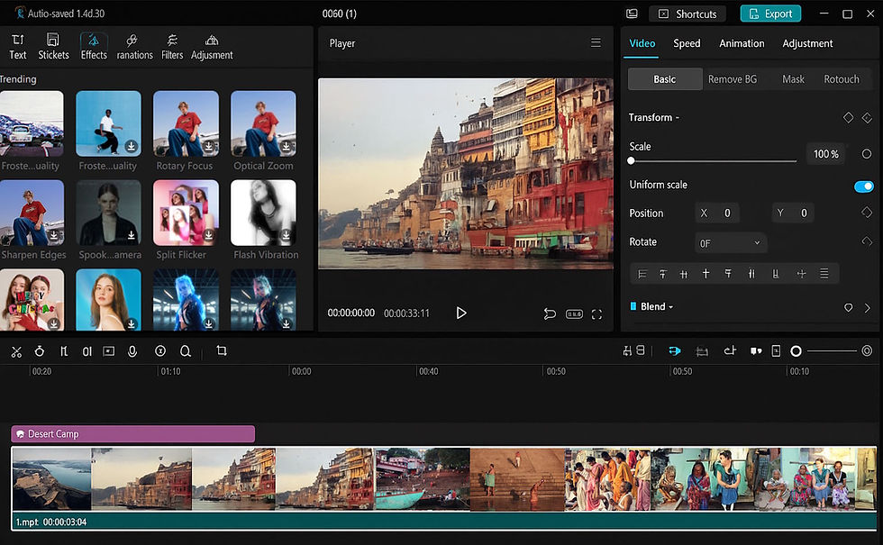 Monter une vidéo souvenir