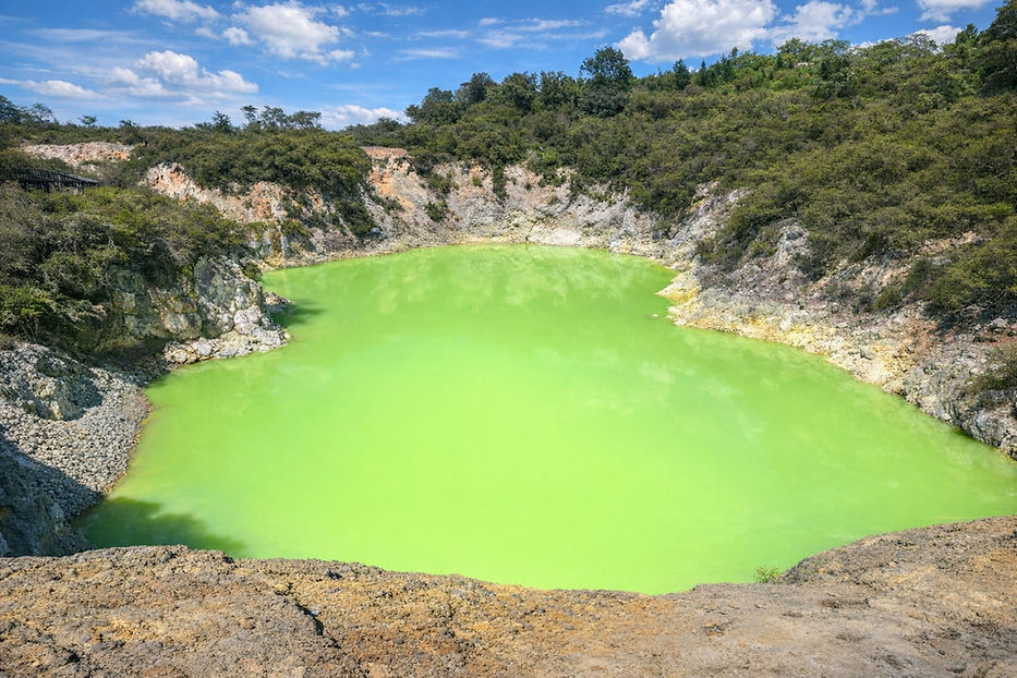 wai o tapu nouvelle zelande lac couleurs géothermie